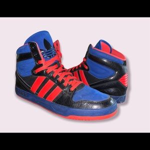 Adidas Originals Mens Court Attitude Q32948 Blue/Black/Orange Size 11.5
